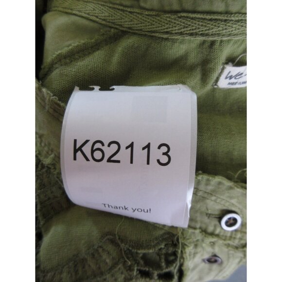 We The Free People Top Medium Henley Blouse Crochet Lace Boho Sheer - Picture 11 of 11